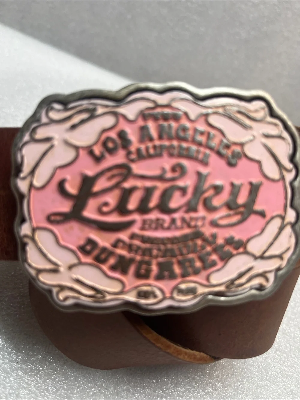 Lucky Brand Leather Belt Sz Medium - Picture 2 of 8